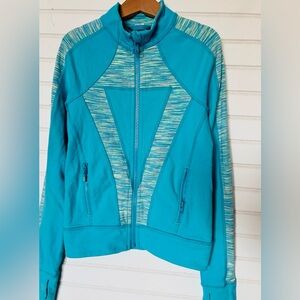 IVIVVA by LULULEMON girls size 8 blue zip jacket